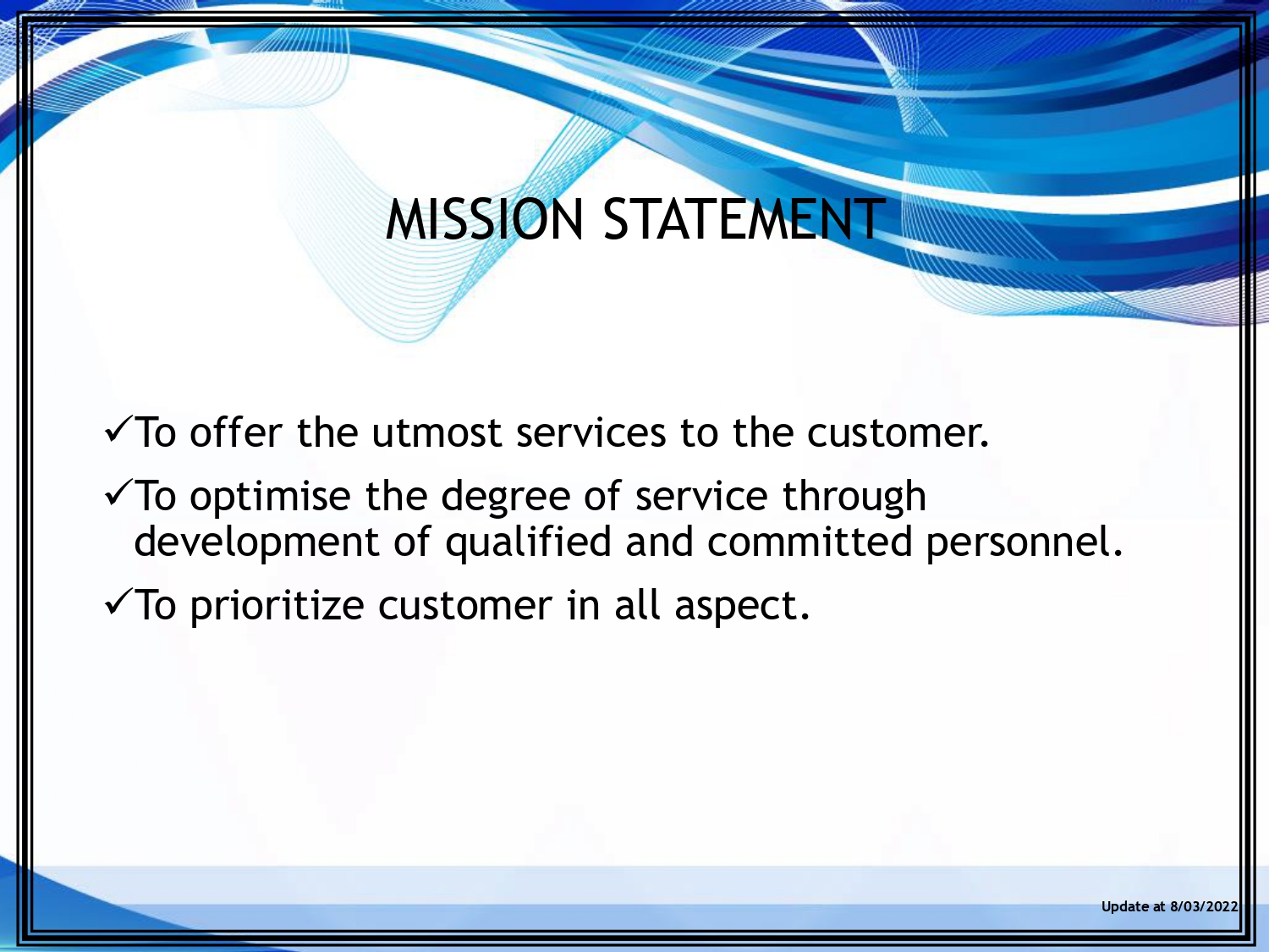 MISSION STATEMENT